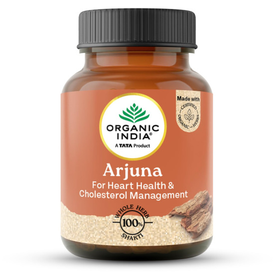 A TATA Product - Organic India Arjuna - 60 Veg Capsules