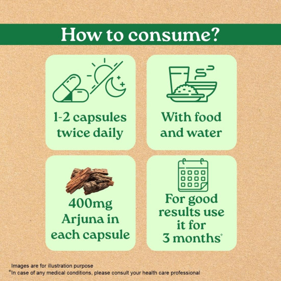 A TATA Product - Organic India Arjuna - 60 Veg Capsules