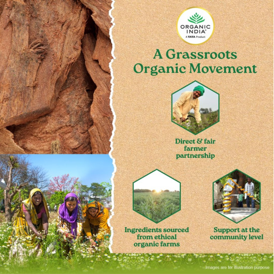 A TATA Product - Organic India Arjuna - 60 Veg Capsules