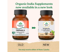 A TATA Product - Organic India Triphala Capsules - 60 Caps, Supports Immune System, Colon & Digestion, Balanced Bowel & Gut Health, Contains Bioactives and Antioxidants, GMP & NPOP Certified Organic