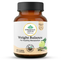 A TATA Product - Organic India Weight Balance - 60 Veg Capsules, Naturally Promotes Healthy Metabolism & Reduces Fatigue, Contains Antioxidants For Better Immunity, GMP & NPOP Certified Organic