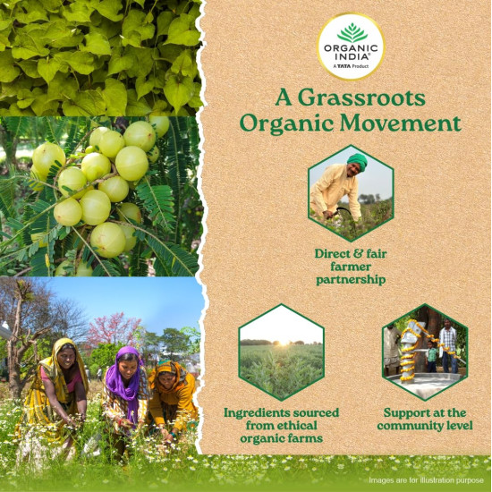 A TATA Product - Organic India Weight Balance - 60 Veg Capsules, Naturally Promotes Healthy Metabolism & Reduces Fatigue, Contains Antioxidants For Better Immunity, GMP & NPOP Certified Organic