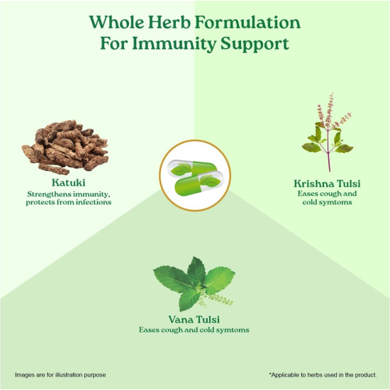 Organic India Immunity -Pack of 60 Capsules Bottle