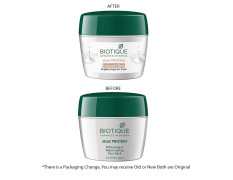 Biotique Milk Protein Instant Glow Brightening Face Pack For All Skin Types, 175gm