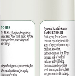 Biotique Dandelion Youth Anti-Ageing Serum| Ayurvedic and Organically Pure| Anti-Ageing Serum for Men & Women| Reduces Fine Lines & Wrinkles |100% Botanical Extracts| All Skin Types | 190ml