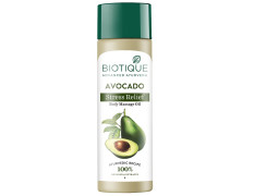Biotique Cado Stress Relief Avocado Stress Relief Body Massage Oil | Heals and Hydrates dry skin | 100% Botanical Extracts | Suitable for All Skin Types | 200ml