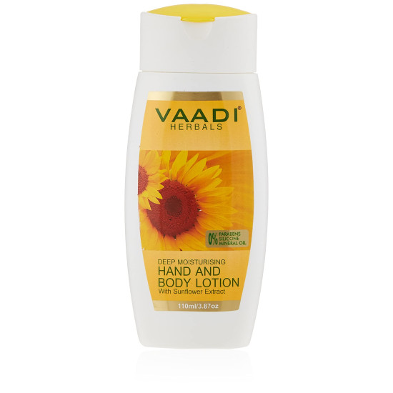 Vaadi Herbals Hand and Body Lotion with Sunflower Extract, 110ml