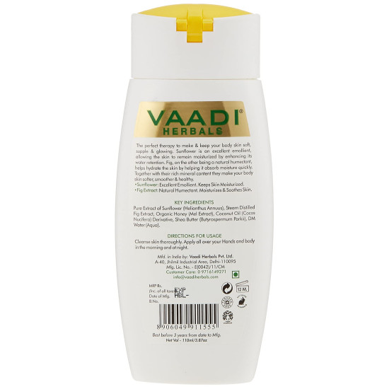 Vaadi Herbals Hand and Body Lotion with Sunflower Extract, 110ml