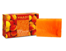 Vaadi Herbals Perky Peach Soap with Almond Oil, 75g