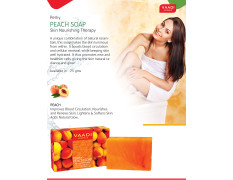 Vaadi Herbals Perky Peach Soap with Almond Oil, 75g