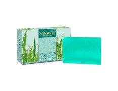 Vaadi Herbals Royal Indian Khus Soap with Olive and Soyabean Oil, 75g