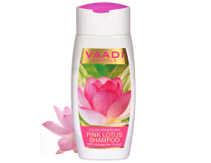 Vaadi Herbals Color Preserving Pink Lotus Shampoo with Honeysuckle Extract, 110ml