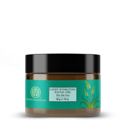 Forest Essentials Light Hydrating Facial Gel Pure Aloe Vera Natural Gel Moisturizer, Cooling & Soothing Aloe Vera Gel For Acne-Prone, Oily, Combination & Sensitive Skin For Unisex, 50g