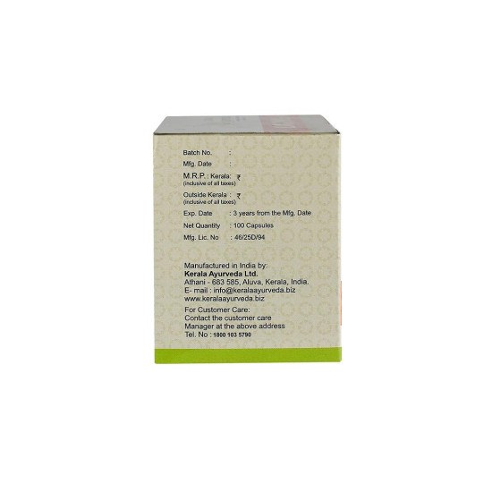 KERALA ayurveda Laxinol-H Capsule - 100 Count