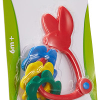 Funskool Giggles, Bunny Rattle , Colourful rattle for New Born Baby, Stimulates Senses,Rattling sound, 6 months & above, Infant Toys