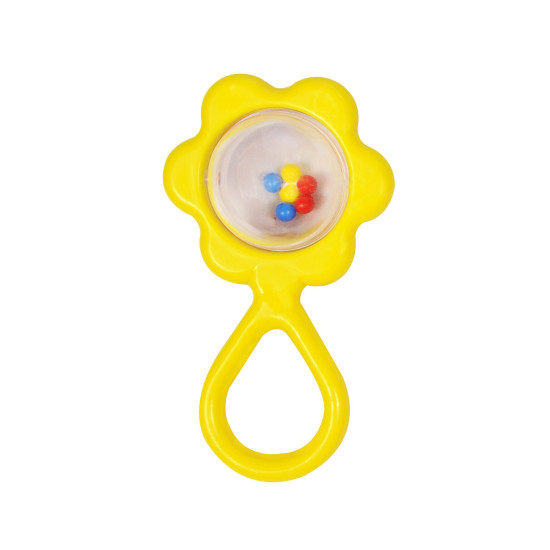 Giggles - Sunflower Rattle , Colourful rattle for New Born Baby, Stimulates Senses,Rattling sound, 6 months & above, Infant Toys