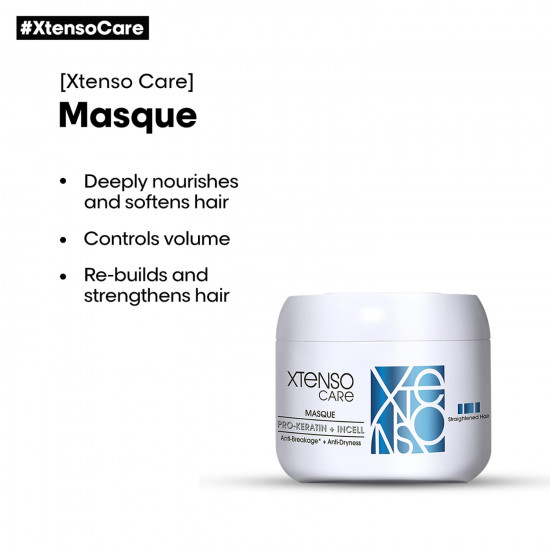 L'OREAL PROFESSIONNEL PARIS Xtenso Care Masque 196 Gm, For Straightened Hair