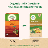 Organic India Infusion Tea Bags - Tulsi Ginger, 25 Bags