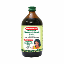Baidyanath Asli Ayurved Mahamanjisthadi Kadha - 450 ml | Herbal Formula with Mahamanjishtha, for Skin and Wellness Support