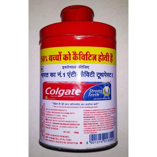 Colgate Cavity Protection Toothpowder - with Calcium and Minerals - 100 g