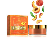 Khadi Natural Peach Lip Balm with Beeswax and Shea Butter | Natural Lip Balm for Soft & Hydrated Lips | Herbal Lip Balm for Chapped Lips | Free from Harsh Chemicals | Unisex Lip Balm | 5gm