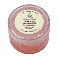 Khadi Natural Wine Grapefruit Lip Balm with Beeswax and Shea Butter 5g| Herbal Lip Balm for Soft Lips | Nourishing Lip Balm for Chapped Lips | Free From Harsh Chemicals | Unisex Formula