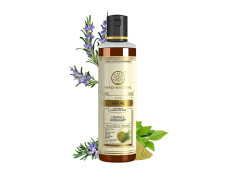 Khadi Natural Rosemary & Henna Hair Oil, Natural Oil For Thick & Voluminous Hair Oil For Controlling Hair Fall & Premature Greying, Paraben & Mineral Oil Free, Suitable For All Hair Types, 210ml