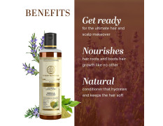 Khadi Natural Rosemary & Henna Hair Oil, Natural Oil For Thick & Voluminous Hair Oil For Controlling Hair Fall & Premature Greying, Paraben & Mineral Oil Free, Suitable For All Hair Types, 210ml