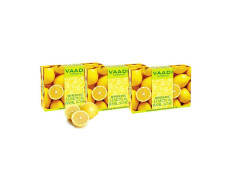 Vaadi Herbals Refreshing Lemon and Basil Soap, 3 x 75g