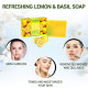 Vaadi Herbals Refreshing Lemon and Basil Soap, 3 x 75g