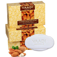 Vaadi Herbals Lavish Almond Soap, 75gms x 3
