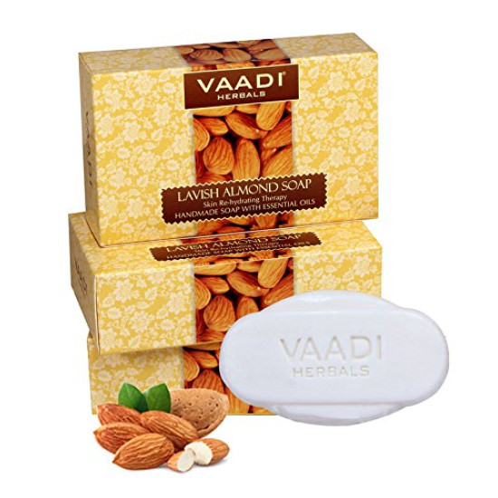 Vaadi Herbals Lavish Almond Soap, 75gms x 3