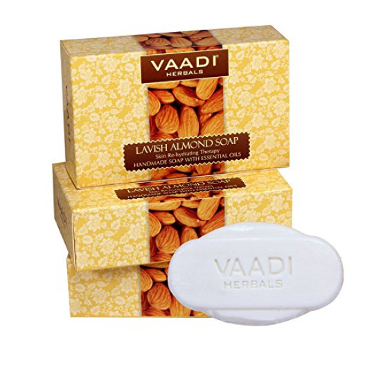 Vaadi Herbals Lavish Almond Soap, 75gms x 3