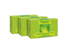 Vaadi Herbals Alluring Neem Tulsi Soap with Vitamin E and Tea Tree Oil, 75gms x 3