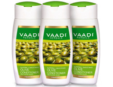 Vaadi Herbals Olive Conditioner with Avocado Extract, 3 x 110ml