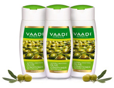 Vaadi Herbals Olive Conditioner with Avocado Extract, 3 x 110ml