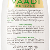Vaadi Herbals Value Dandruff Defense Lemon Shampoo with Extract of Tea Tree, 3 x 110ml