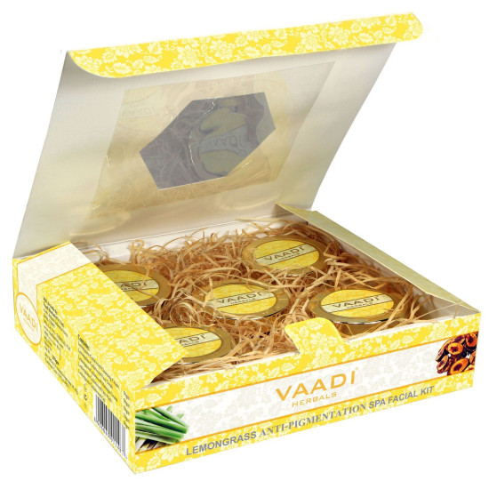 Vaadi Herbals Lemongrass Anti Pigmentation Spa Facial Kit With Cedarwood Extract, 270G