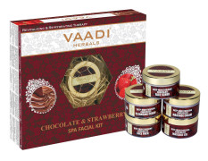 Vaadi Herbals Deep Moisturising Chocolate Spa Facial Kit with Strawberry Extract, 270g