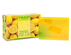 Vaadi Herbals Refreshing Lemon and Basil Soap, 75g