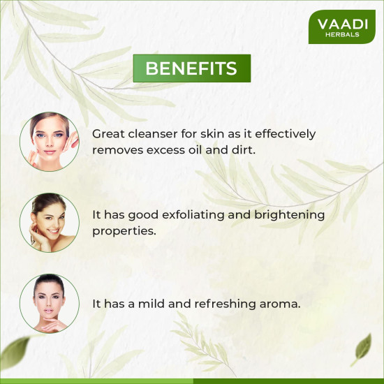 Vaadi Herbals Refreshing Lemon and Basil Soap, 75g