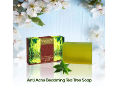 Vaadi Herbals Becalming Tea Tree Soap Anti Acne Therapy, 75g x 3