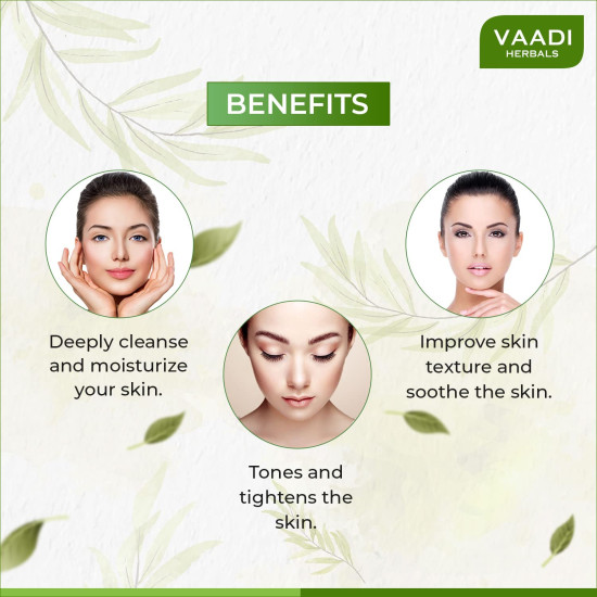 Vaadi Herbals Aloevera Deep Pore Cleansing Milk with Lemon Extract, 110ml