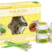Vaadi Herbals Lemongrass Anti Pigmentation Spa Facial Kit with Cedarwood Extract, 70g Vaadi Herbals Lemongrass Anti Pigmentation Spa Facial Kit with Cedarwood Extract, 70g