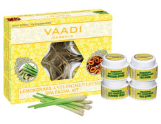 Vaadi Herbals Lemongrass Anti Pigmentation Spa Facial Kit with Cedarwood Extract, 70g