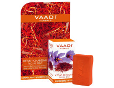 Vaadi Herbals Kesar Chandan Facial Bar with Extract Orange Peel, 25g
