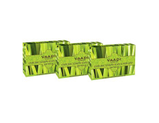 Vaadi Herbals Value Enticing Lemongrass Scrub Soap, 3 x 75g