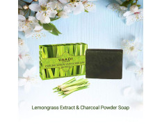 Vaadi Herbals Value Enticing Lemongrass Scrub Soap, 3 x 75g