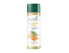 Biotique Carrot Seed Anti- Ageing After- Bath Body Oil | Prevents Fine Lines and Wrinkles |Smooth and Radiant Skin| 100% Botanical Extracts | Suitable for All Skin Types | 120ml