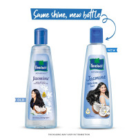 Parachute Advansed Jasmine Coconut Hair Oil With Vitamin-E For Healthy Shiny Hair, Non-sticky, 300ml